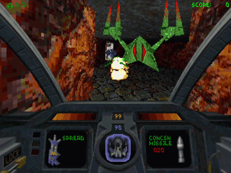 Jeu PC Descent 2 INTERPLAY 1996 - Version Française, Occasion état Correct